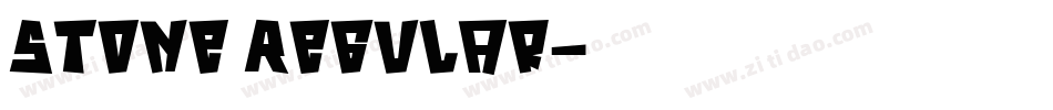 Stone Regular字体转换